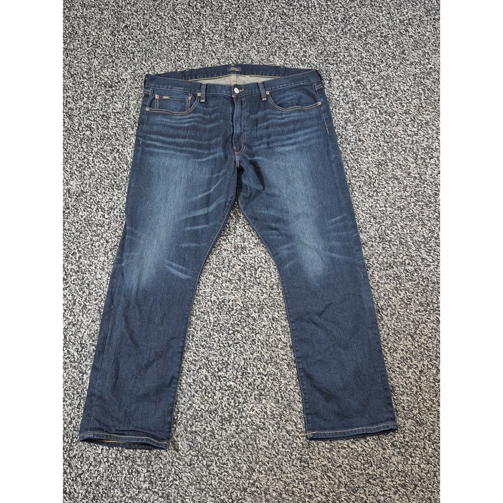 Polo Ralph Lauren Jeans Mens 40x30‎ Blue Varick Slim Straight Stretch Denim